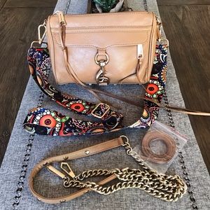 REBECCA MINKOFF Mini MAC Crossbody Bag- Tan 🍁